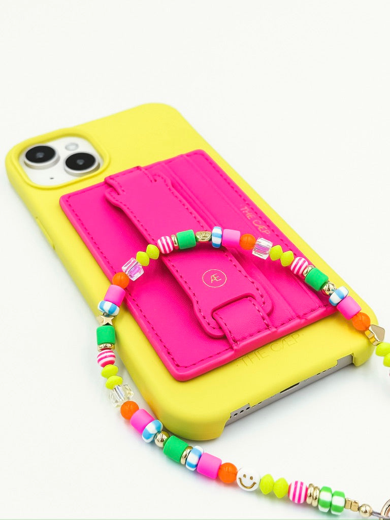 Hot Pink Hoop Wallet - MagSafe (RFID)