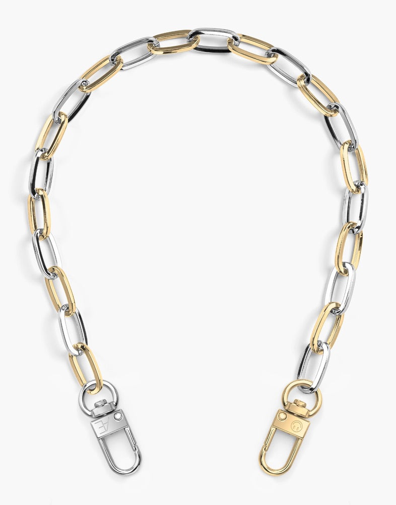 Gold/Silver Paperclip Phone Chain