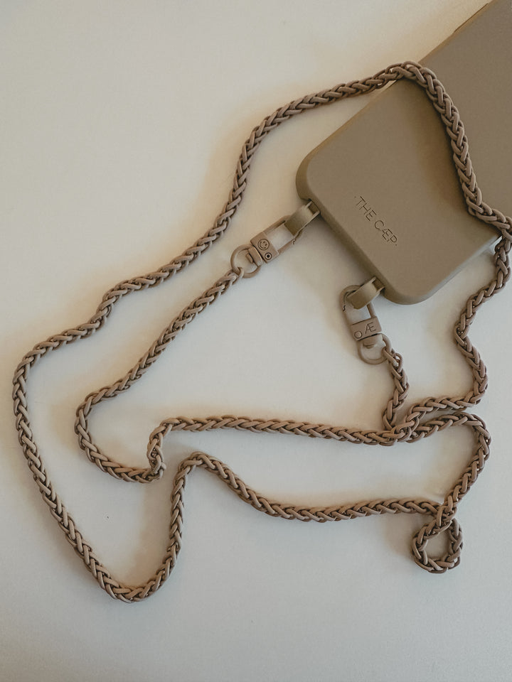 Hellbraune Handykette