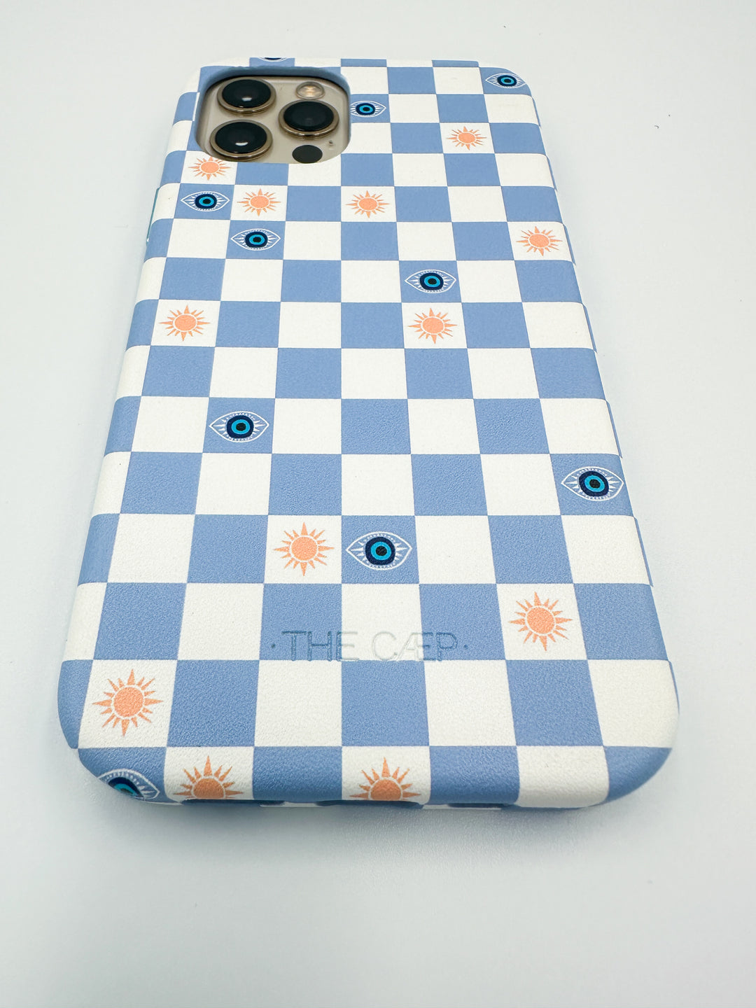 Evil Eye Blue Checkered Phone Case - MagSafe