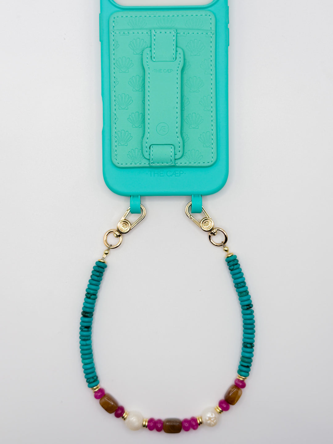 Aqua Shell MagSafe Wallet (RFID)