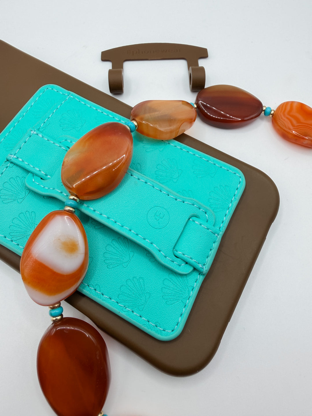 Aqua Shell MagSafe Wallet (RFID)