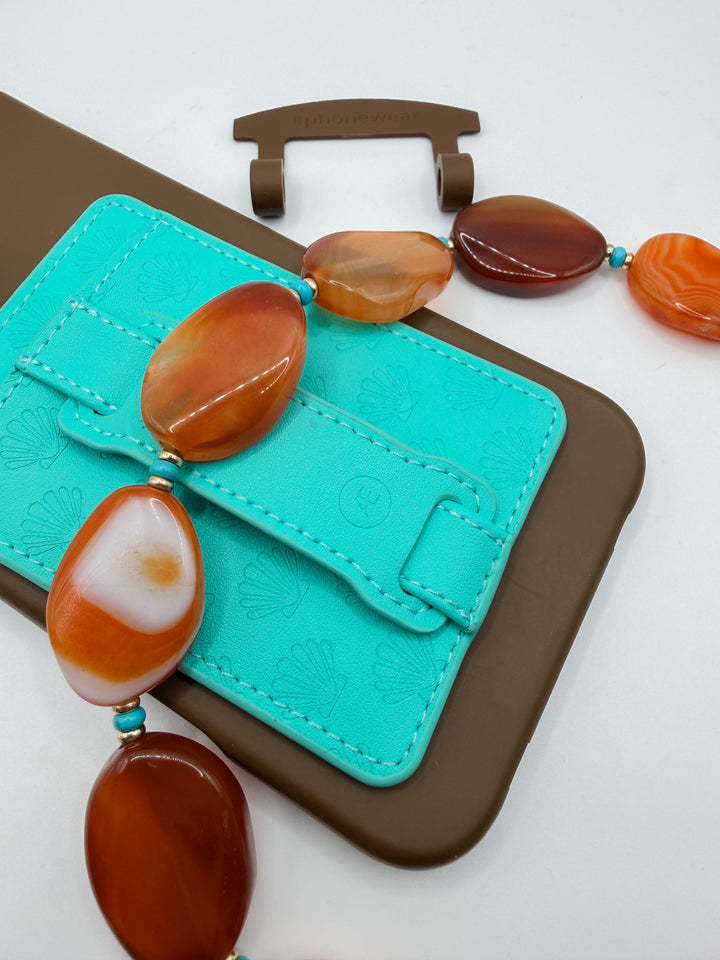 Aqua Shell MagSafe Wallet (RFID)