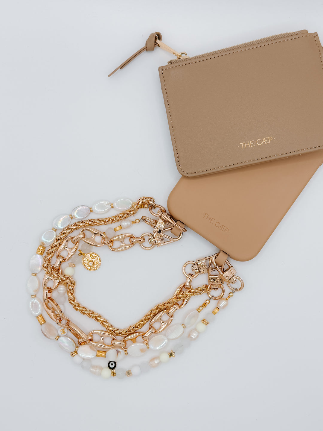 Tan Snap/Wrist Wallet