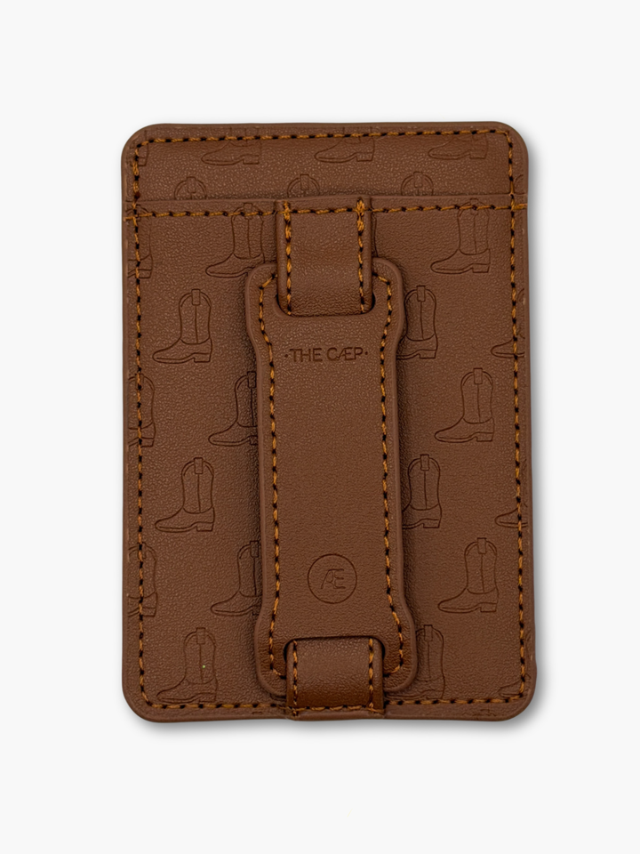 Brown Cowboy Boot MagSafe Wallet  (RFID)