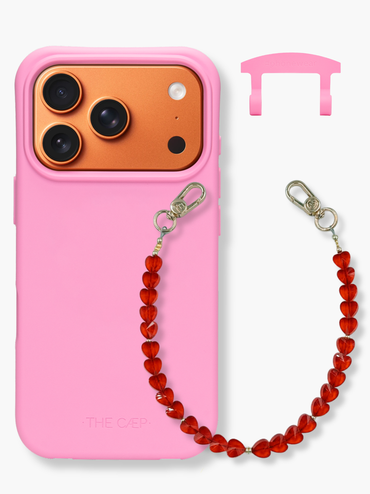 Malibu + Red Heart Wristlet Set