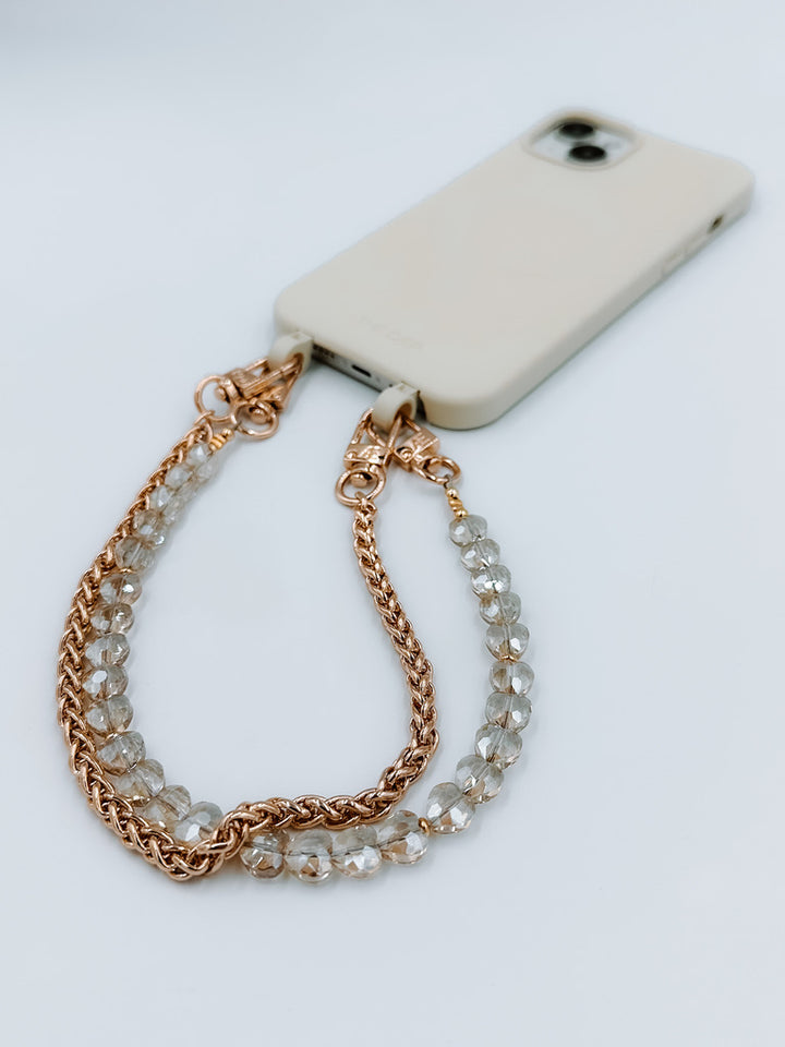 Champagne Heart Phone Wristlet