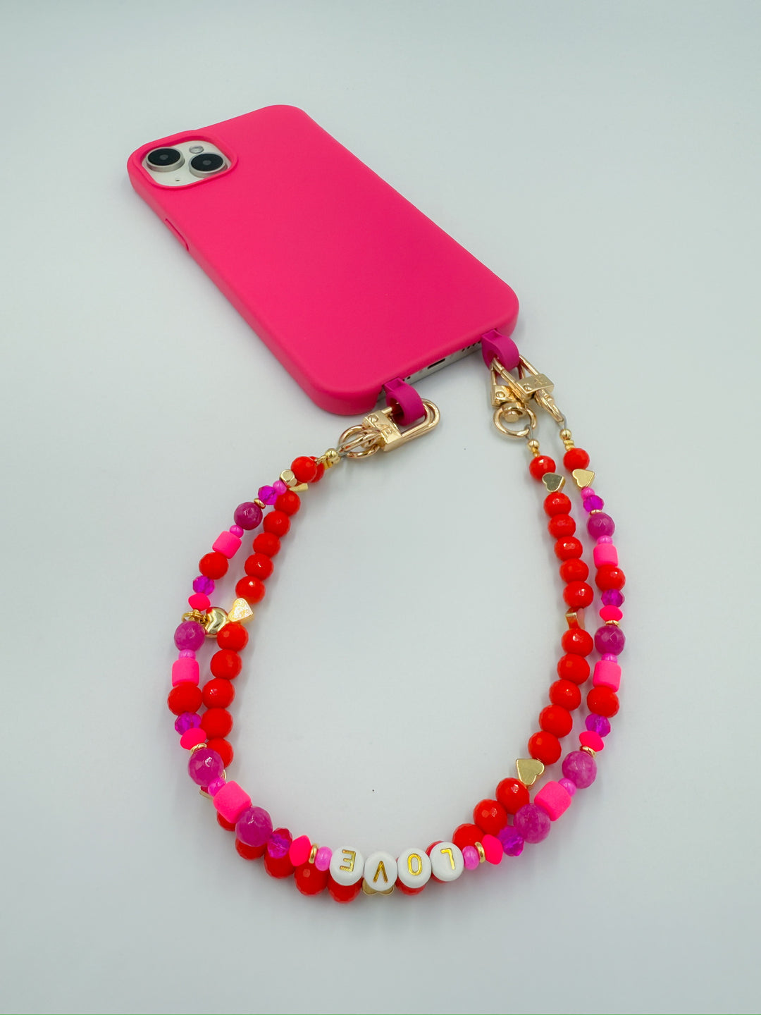 Ruby Heart Wristlet