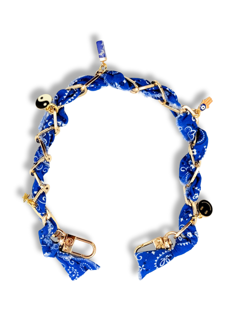 Blue Indie Phone Chain