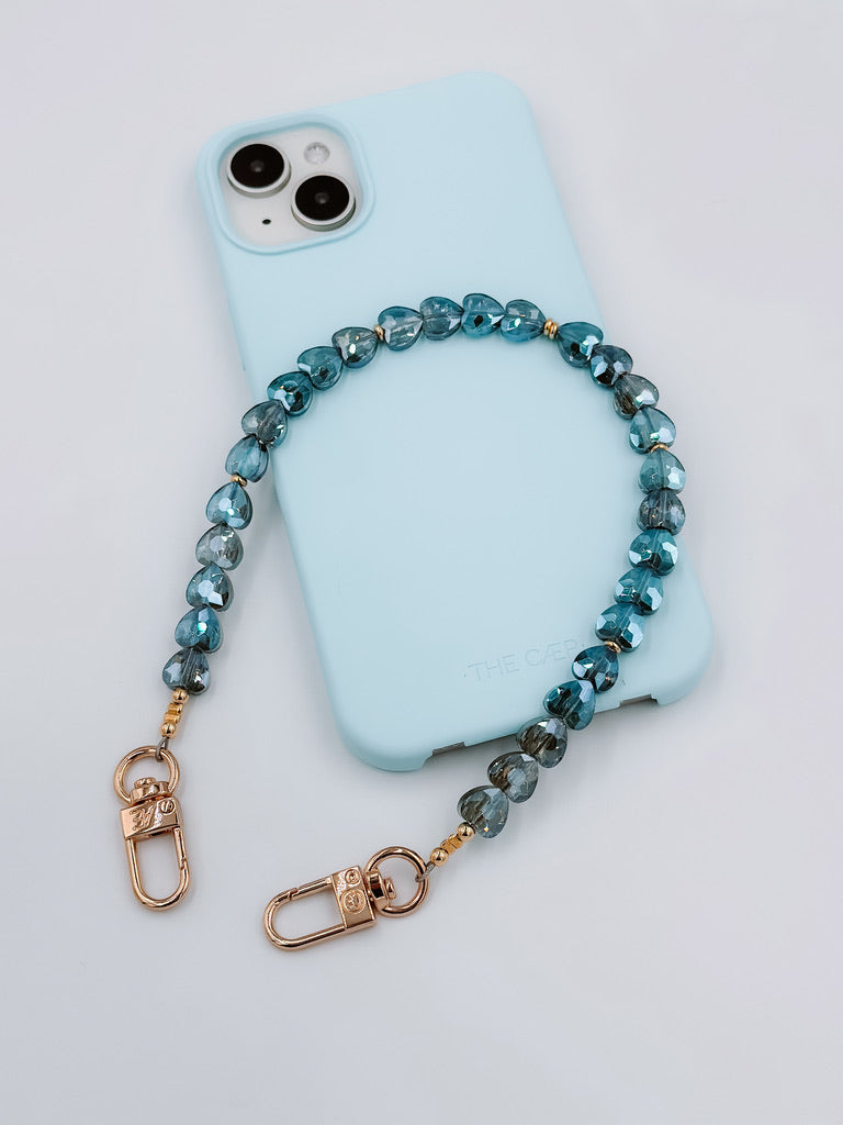 Ocean Heart Wristlet