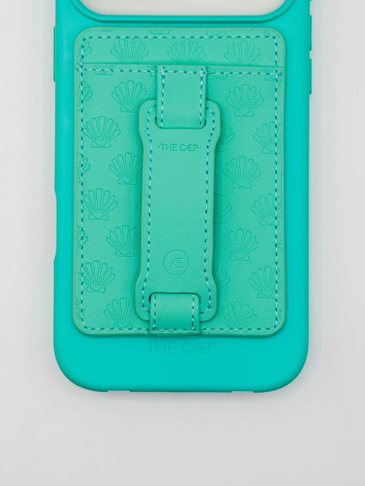 Aqua Shell MagSafe Wallet (RFID)