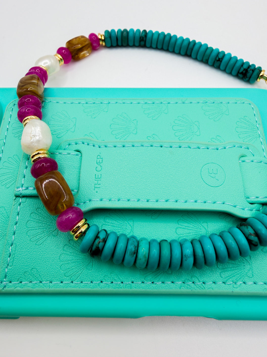 Aqua Shell MagSafe Wallet (RFID)