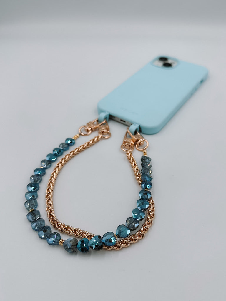 Ocean Heart Phone Wristlet