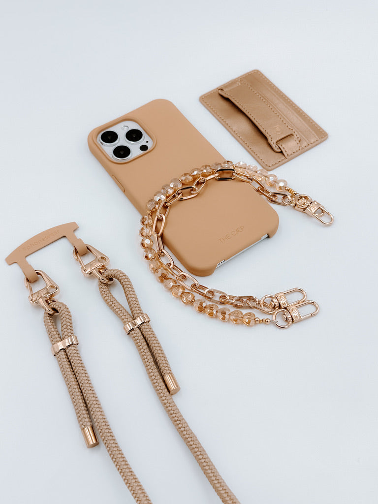 Dune + Tan Heart Wristlet Bundle