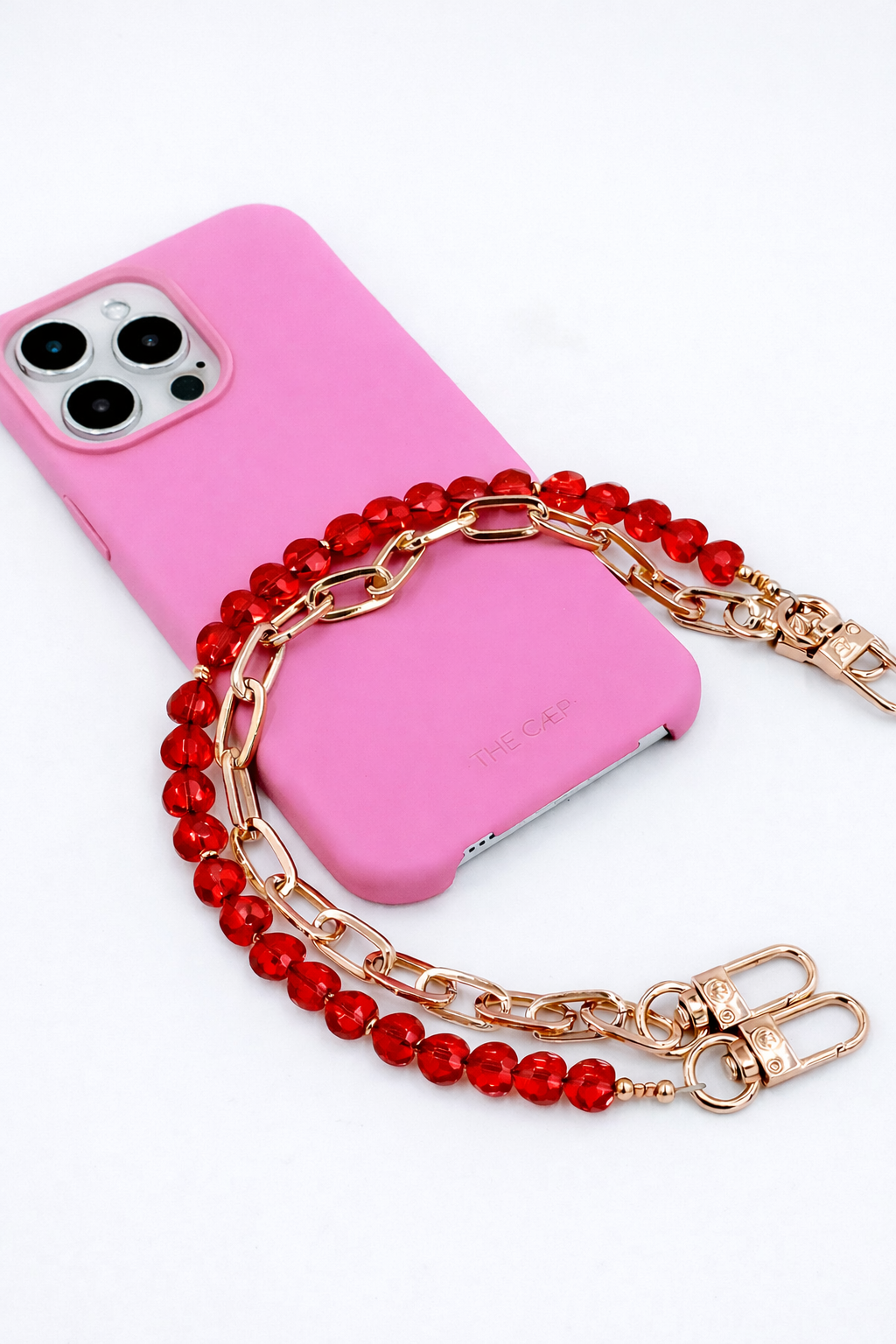 Red Heart Phone Wristlet