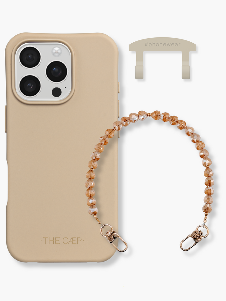 Dune + Tan Heart Wristlet Bundle