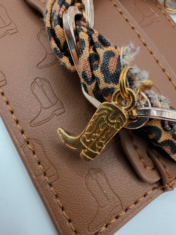 Brown Cowboy Boot MagSafe Wallet  (RFID)