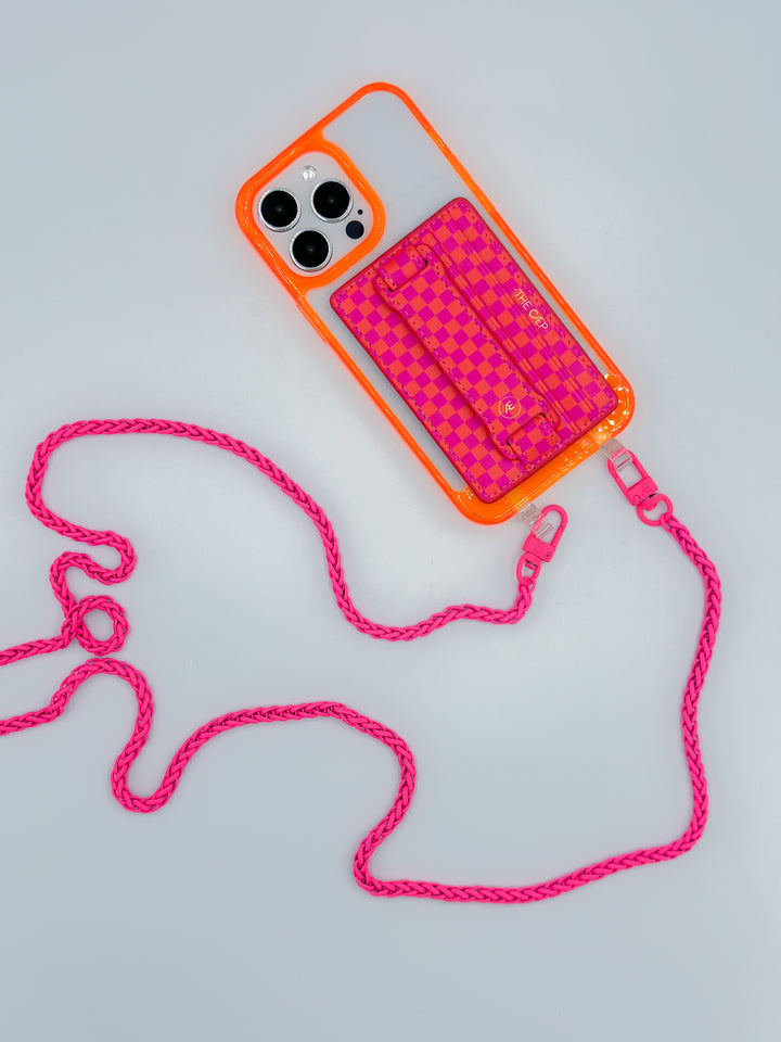 Clear Neon Orange iPhone Case - MagSafe