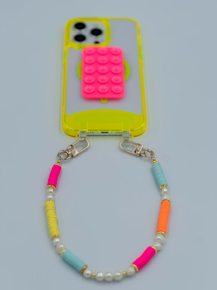 Clear Neon Yellow iPhone Case - MagSafe