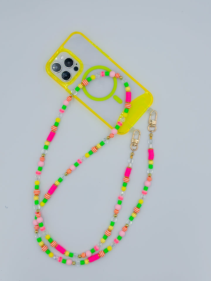 Clear Neon Yellow iPhone Case - MagSafe