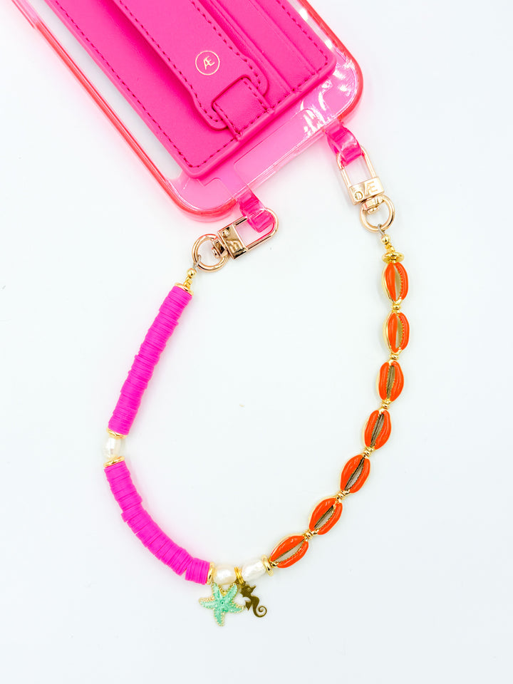 Neon Pink Case + Roxy Wristlet Bundle