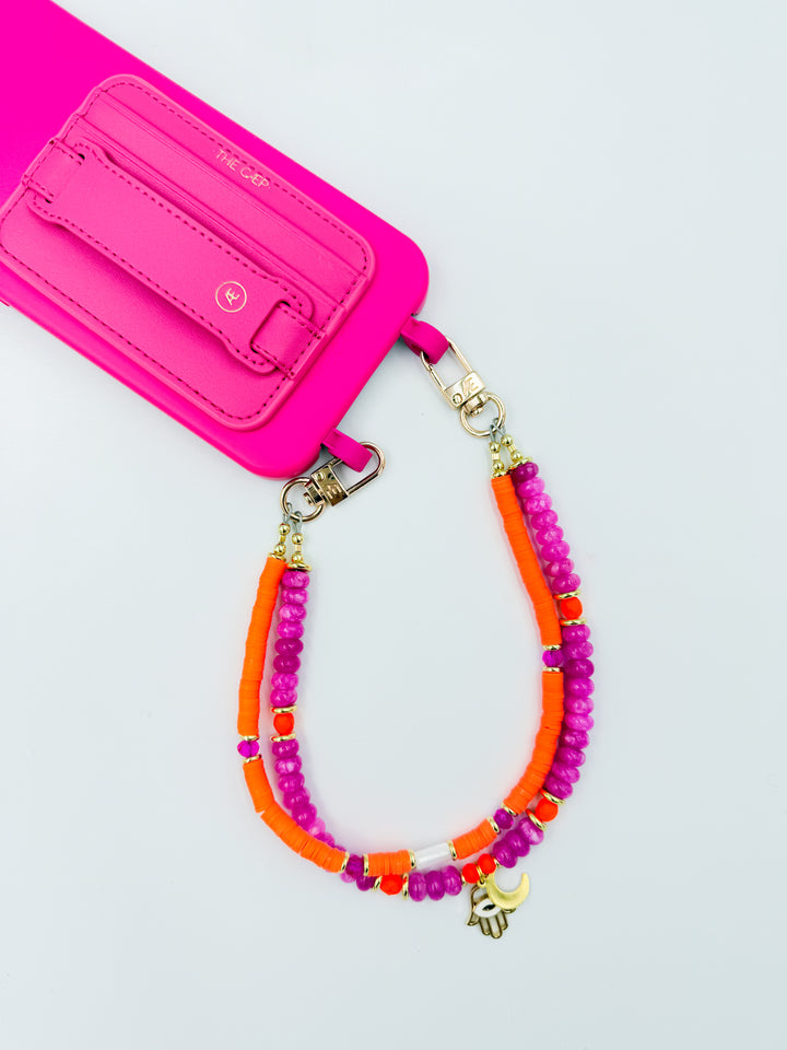 Hot Pink Hoop Wallet - MagSafe (RFID)