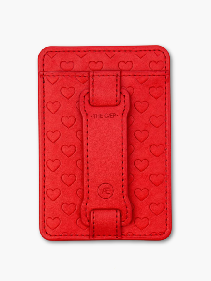 Geldbörse mit Ring in Pink/Orange