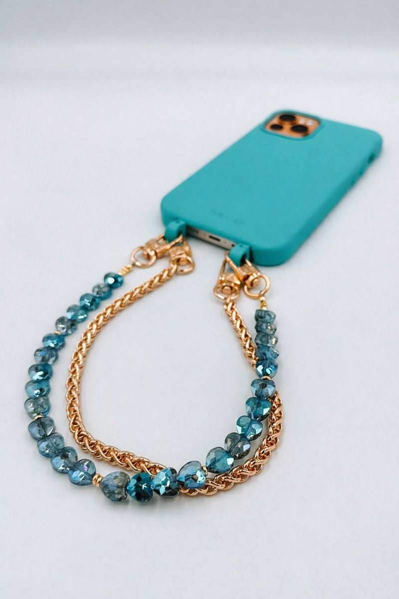 Ocean Heart Phone Wristlet