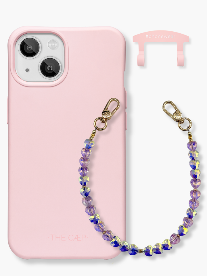 Bubblegum + Pink Heart Wristlet Set