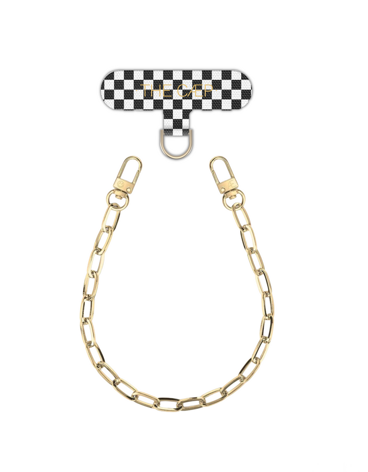Universal Phone Hitch + Gold Paperclip Wristlet