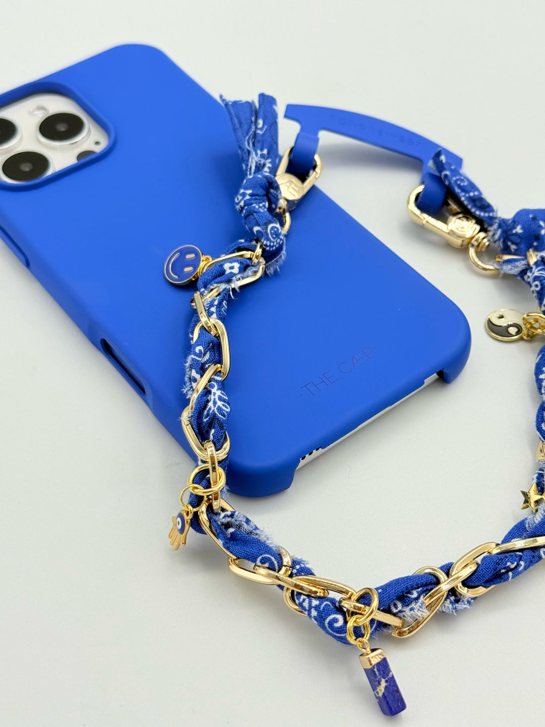 Blue Indie Phone Chain