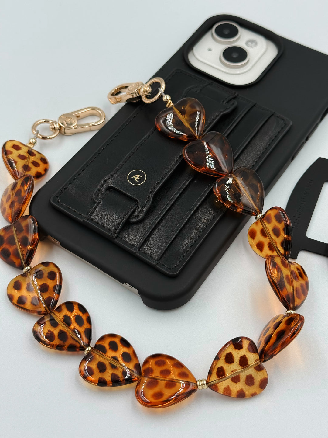 Leo Heart Phone Wristlet