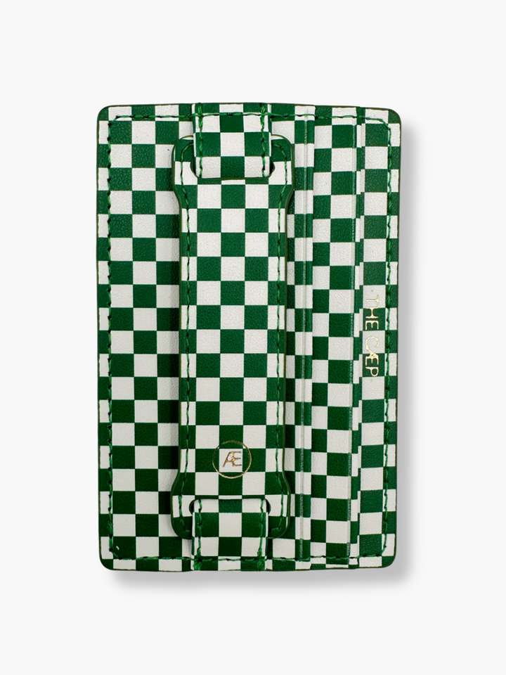 Green Checkered Hoop Wallet