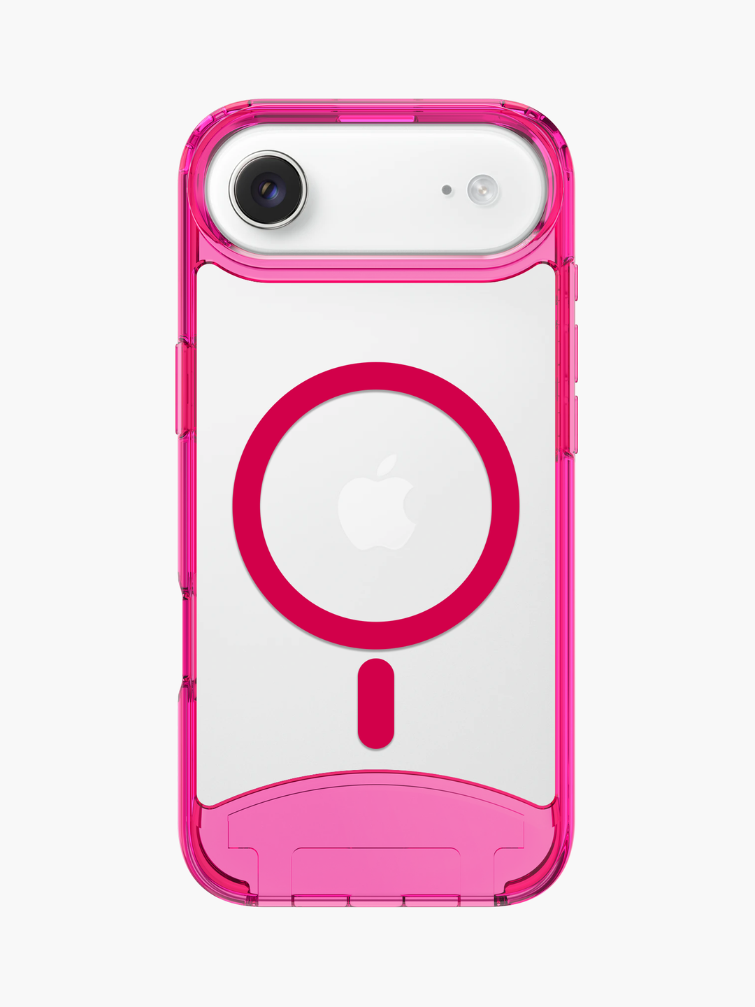 Clear Neon Pink iPhone Case - MagSafe