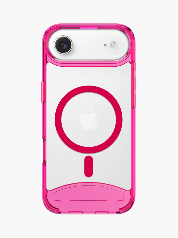 Clear Neon Pink iPhone Case - MagSafe
