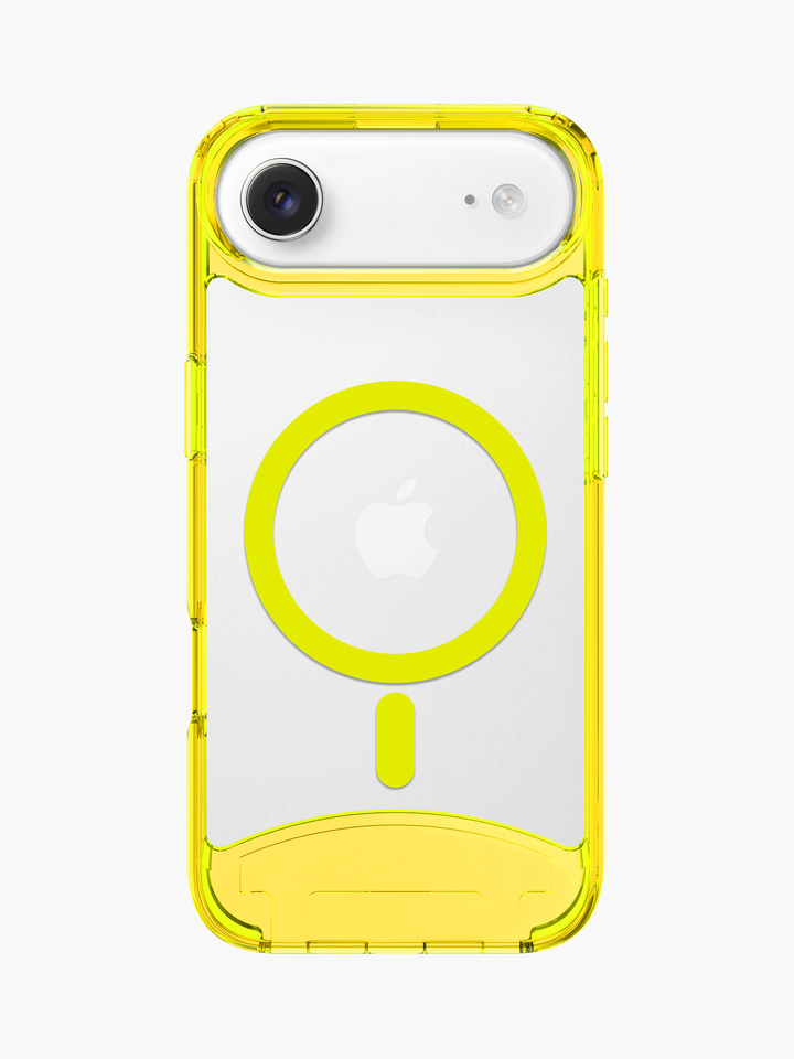 Clear Neon Yellow iPhone Case - MagSafe