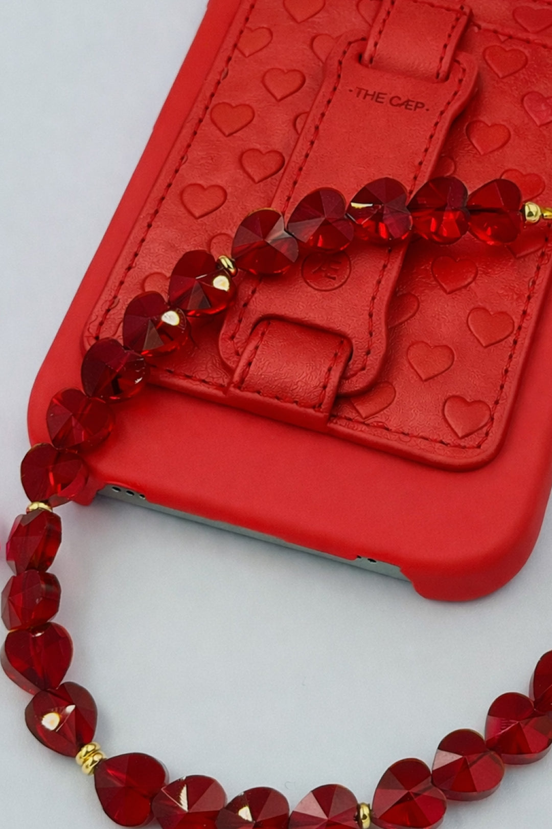 Geldbörse mit Ring in Pink/Orange