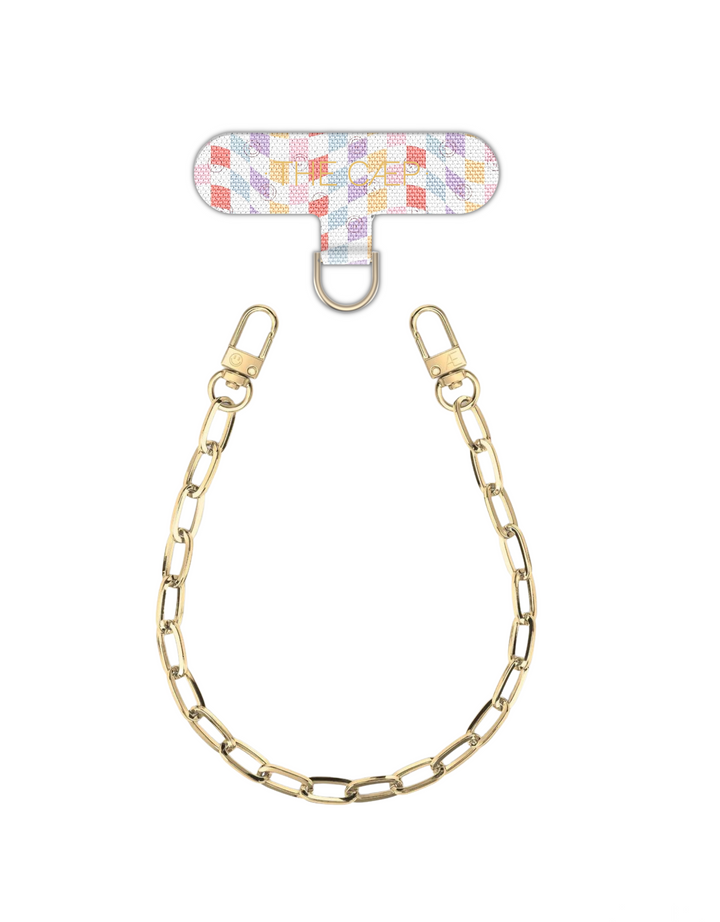 Universal Phone Hitch + Gold Paperclip Wristlet
