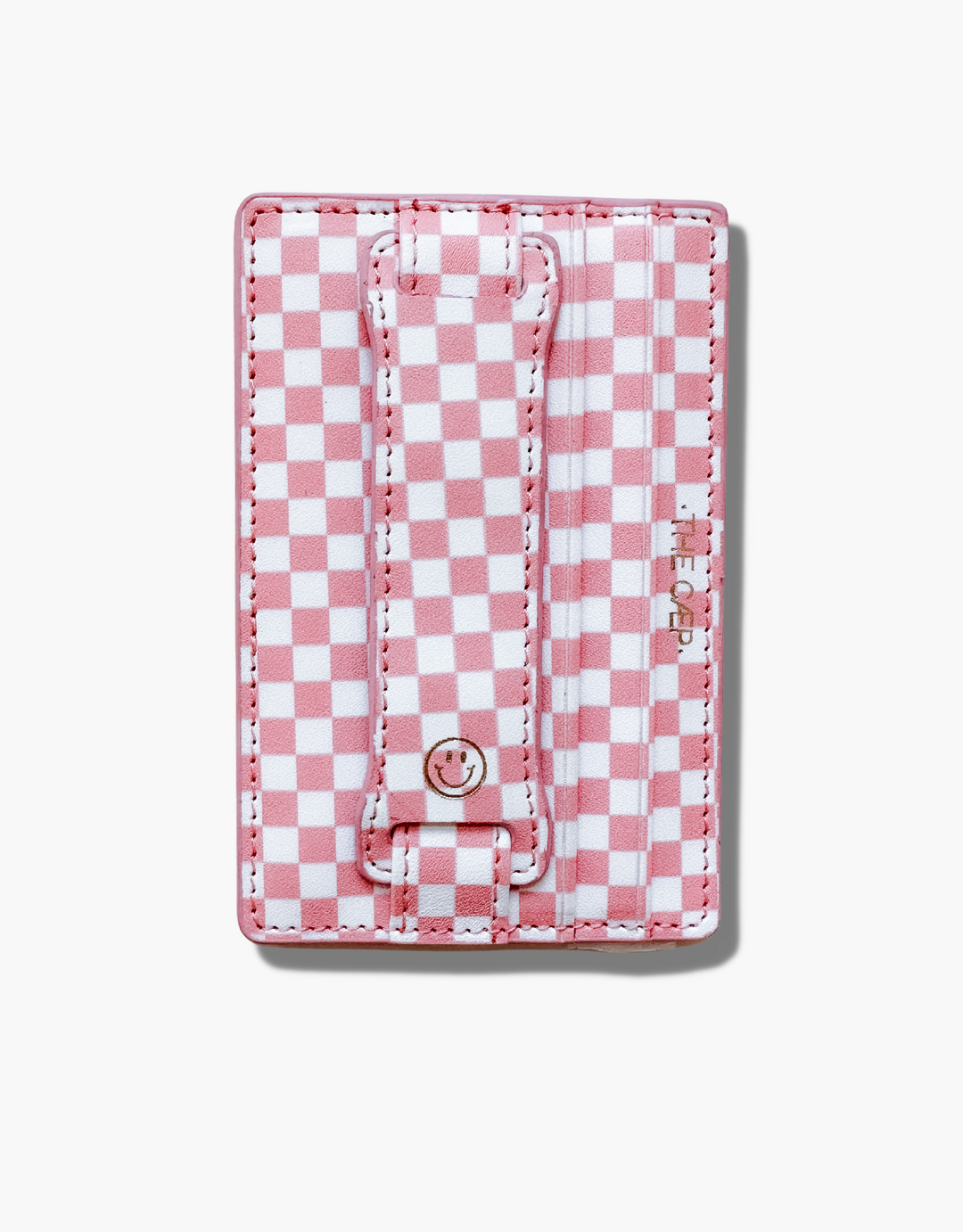 Pink Checkered Hoop Wallet